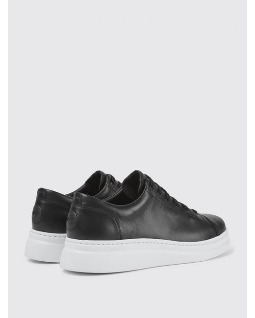 Camper Black Runner Up Sneakers In Calfskin