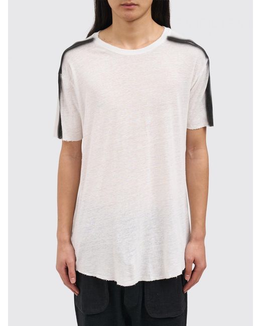 Thom Krom White Viscose Blend T-Shirt for men
