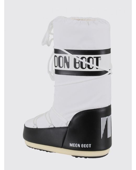 Moon Boot White Icon Nylon Boot