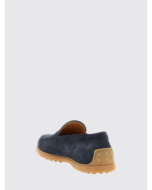 Tod's Blue Suede Loafer for men