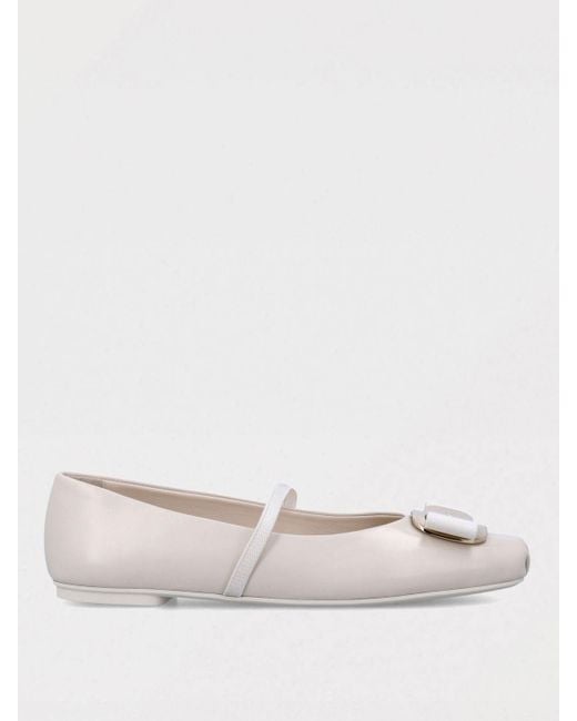 Scarpe Basse Donna di Ferragamo in Natural