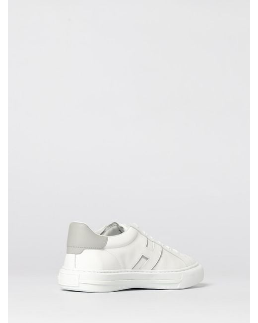 Hogan White H691 Leather Sneakers for men