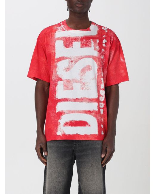 DIESEL Red T-shirt for men