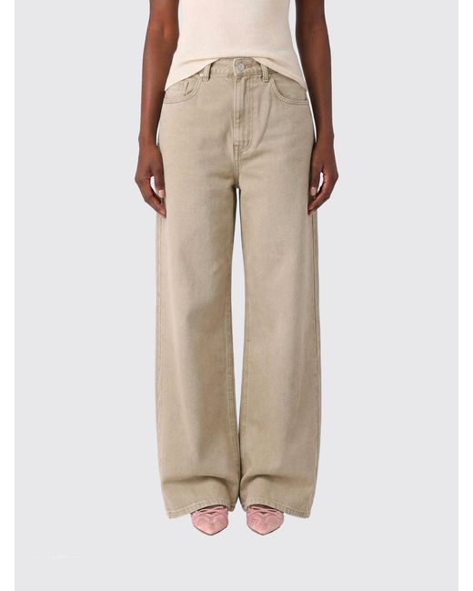 DUNST Natural Denim Wide-Leg Jeans
