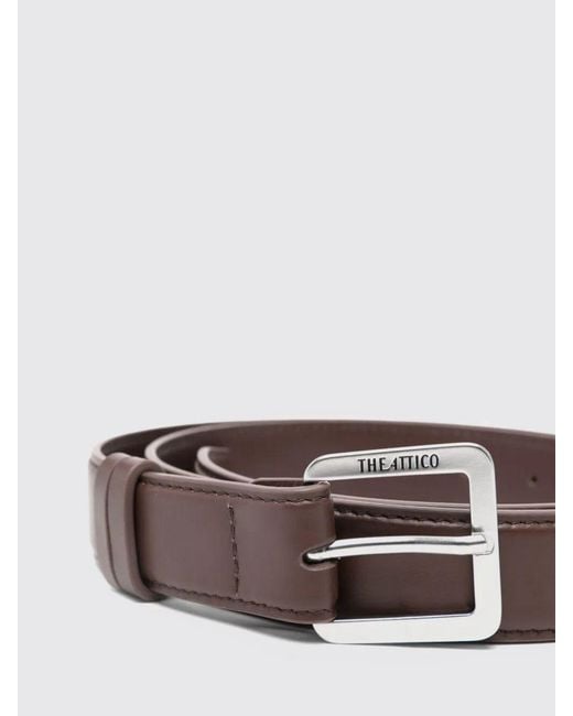 The Attico Brown Calf Leather Belt