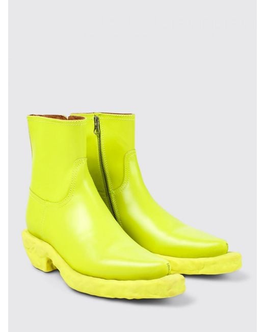 CAMPERLAB Yellow Flat Ankle Boots