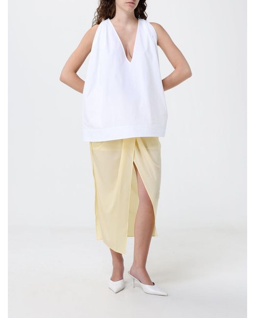 Jacquemus Natural Polyester Pareo Skirt