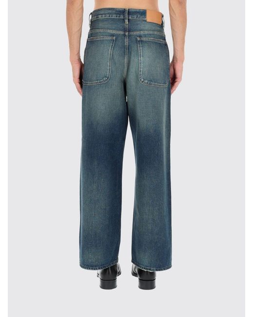 sunflower Blue Denim Wide Leg Jeans for men