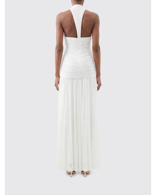 Christopher Esber White Draped Long Jersey Dress
