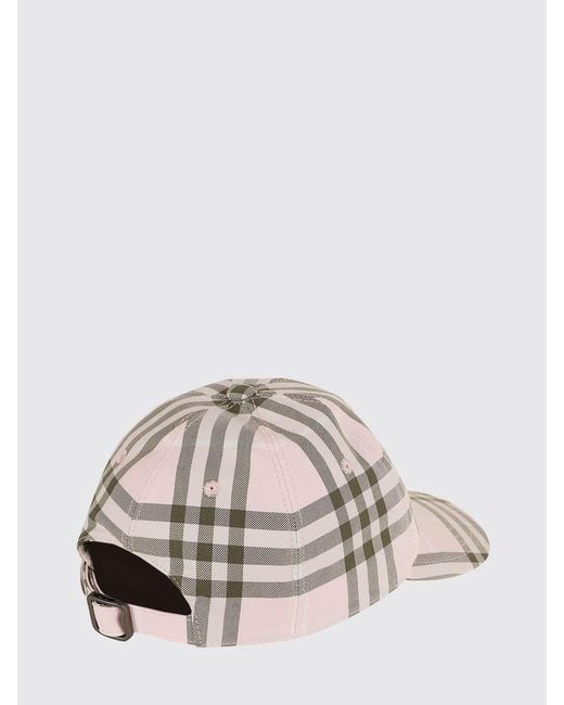 Burberry Natural Vintage Check Cotton Baseball Cap