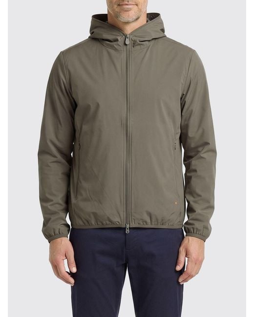 Save The Duck Gray Nylon Windbreaker for men