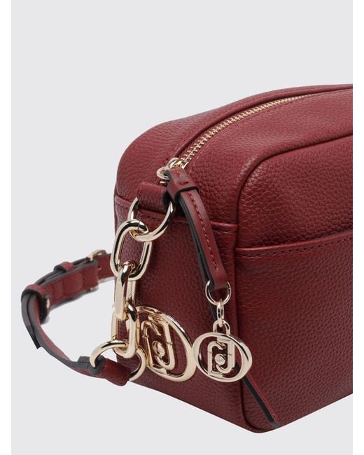 Liu Jo Purple Grained Faux Leather Mini Camera Bag With Strap