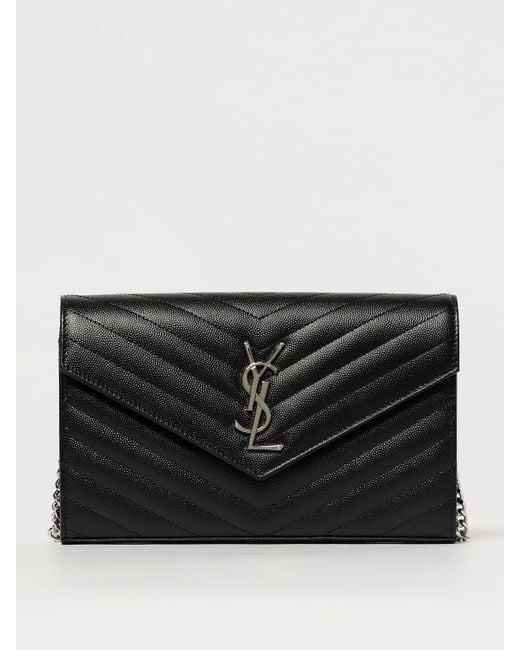 Borsa Cassandre di Saint Laurent in Black
