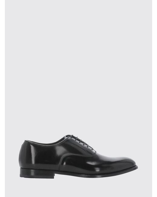 Doucal's White Brushed Leather Oxford Shoes for men