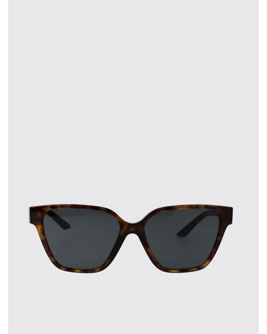 Versace Black Acetate Sunglasses With Set Rhinestones