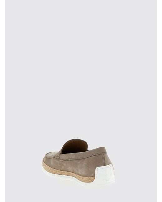 Tod's White Nubuck Loafers for men