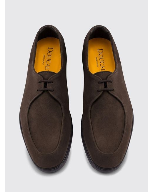 Doucal's White Brogue Shoes for men