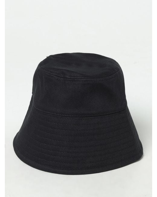 Patou Black Bucket Hat With Print