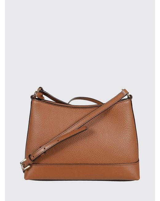 Michael Kors Brown Grained Leather Bag