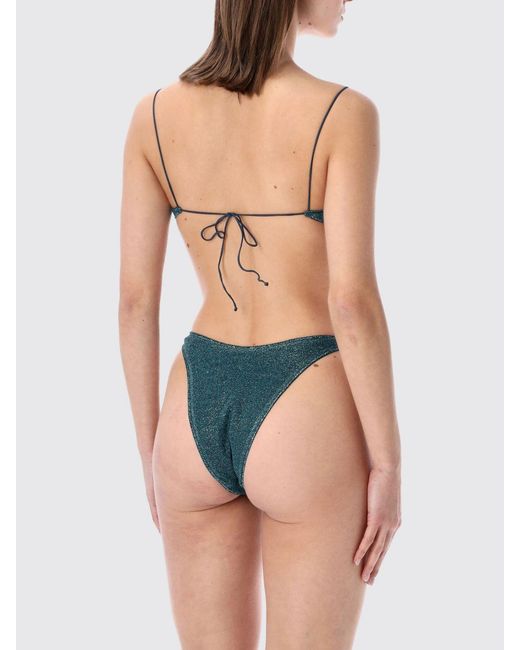 Oseree Blue Lurex Polyamide Bikini