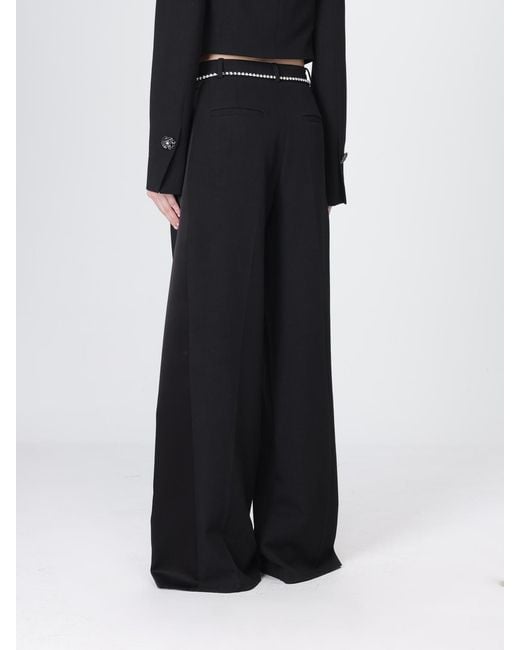 Pinko Black Flared Viscose Trousers