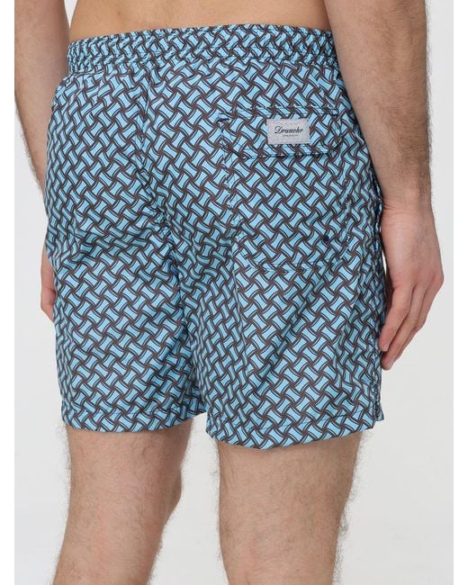 Drumohr Blue Patterned Swimsuit for men
