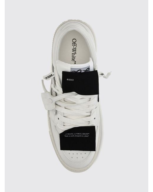 Off-White c/o Virgil Abloh Natural 3.0 Court Grained Calfskin Low Top Sneakers for men