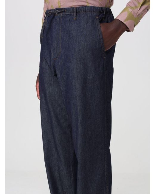 Dries Van Noten Blue Pants for men