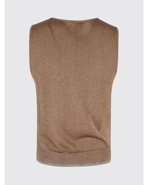 Roberto Collina Blue Basic Lurex Top