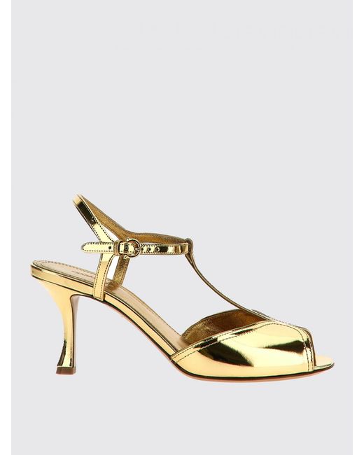 Ferragamo Metallic Flat Sandals