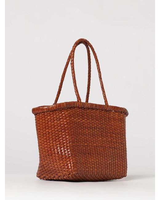 Dragon Diffusion Brown Woven Leather Bag