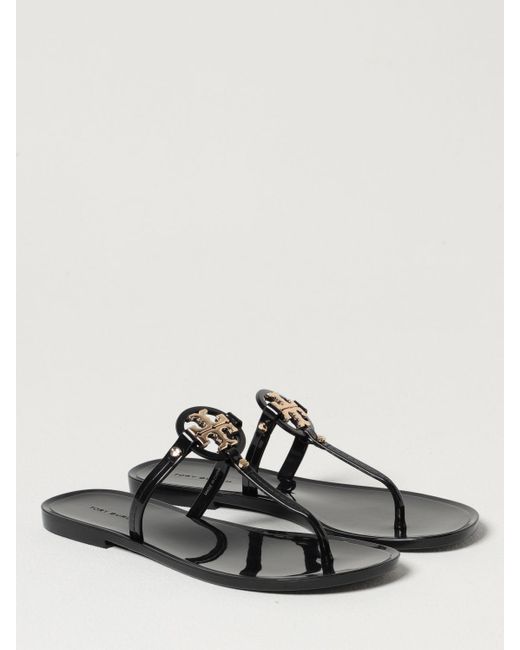 Tory Burch Black Flat Sandals