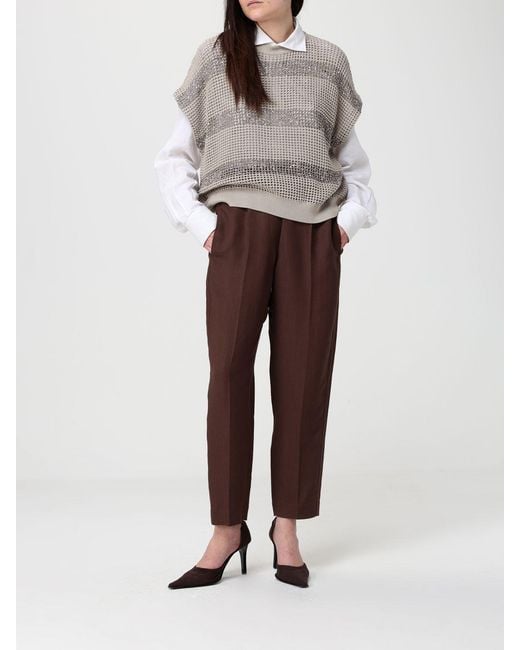 Brunello Cucinelli Brown Baggy Trousers