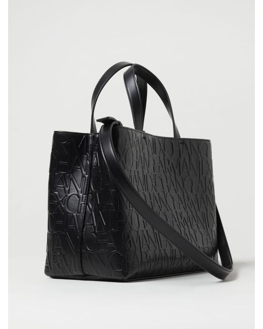 Armani Exchange Black Tote Bags