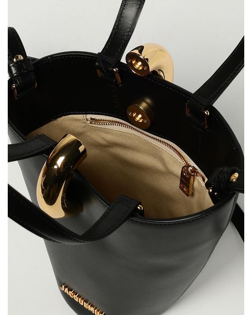 Jacquemus Black Le Petite Bambola Leather Bag