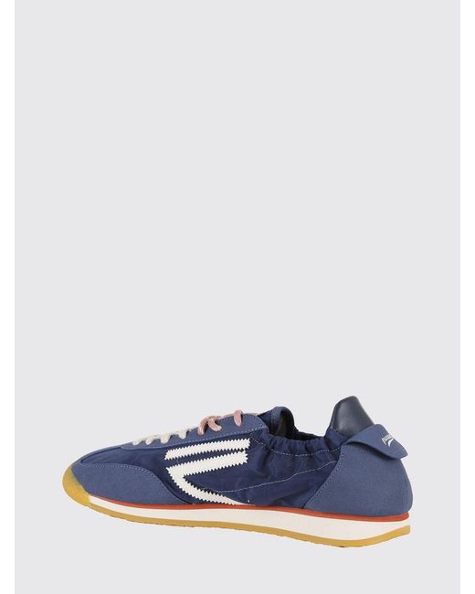 PURAAI Blue Panther Vegan Leather And Nylon Sneakers for men