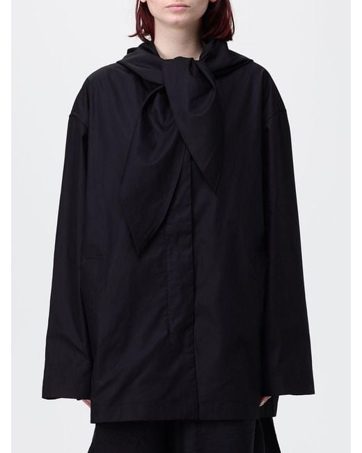 Totême Blue Hooded Organic Cotton Jacket