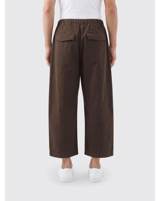 Entire studios Brown Cotton Wide Leg Trousers for men