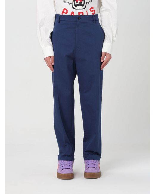 KENZO Blue Trousers for men