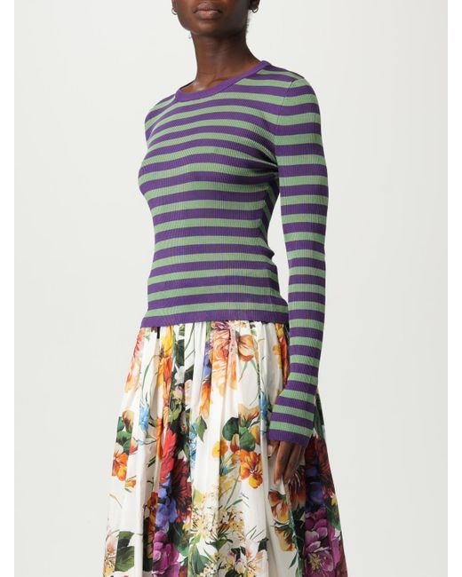 Maglione A Righe di Dolce & Gabbana in Purple