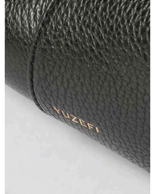 Yuzefi Black Mochi Leather Bag