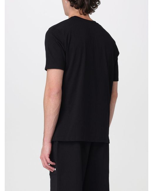 DISCLAIMER Black Cotton T-Shirt With Graphic Graffiti Print for men