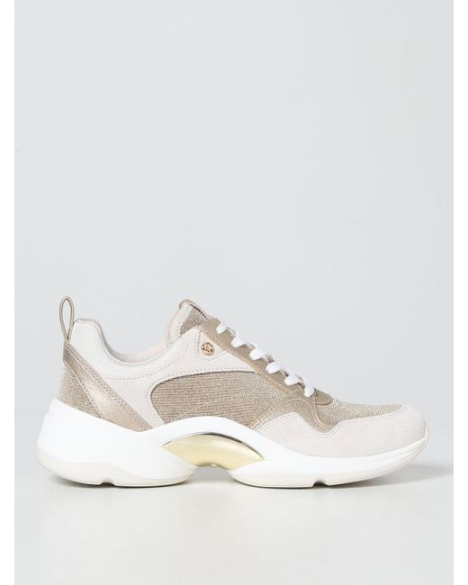 michael kors white gold sneakers