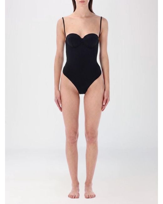 MATINEÉ Black One-Piece Swimming Costume With Sweetheart Neckline And Thin Straps