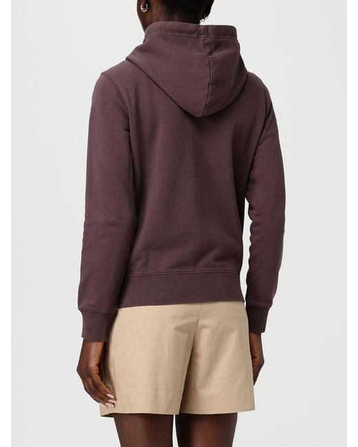 Sun 68 Brown Cotton Zip-Up Hoodie