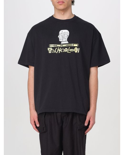 T-shirt in cotone con stampa grafica di Brain Dead in Black da Uomo