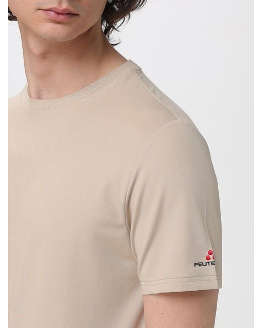 Peuterey Natural Cotton Blend Basic T-Shirt for men