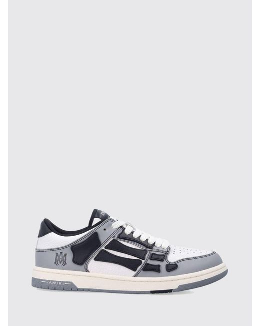 Amiri White Skel Leather Sneakers for men