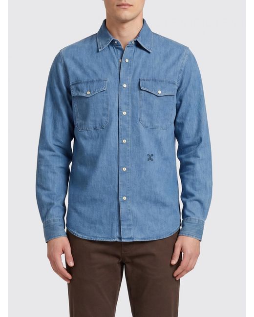 Closed Blue Slim Fit Shirt for men