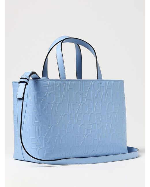 Armani Exchange Blue Tote Bags